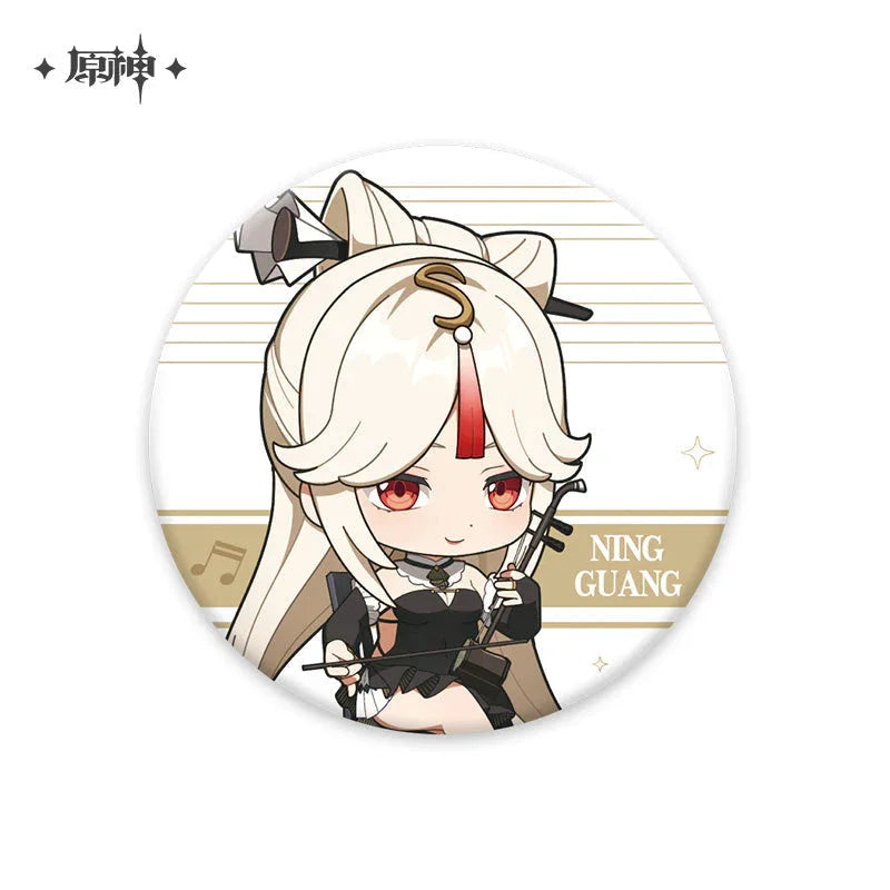 Genshin Impact Melodies of an Endless Journey Chibi Character Series Badge