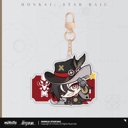 Pom-Pom Exhibition Series Acrylic Keychain