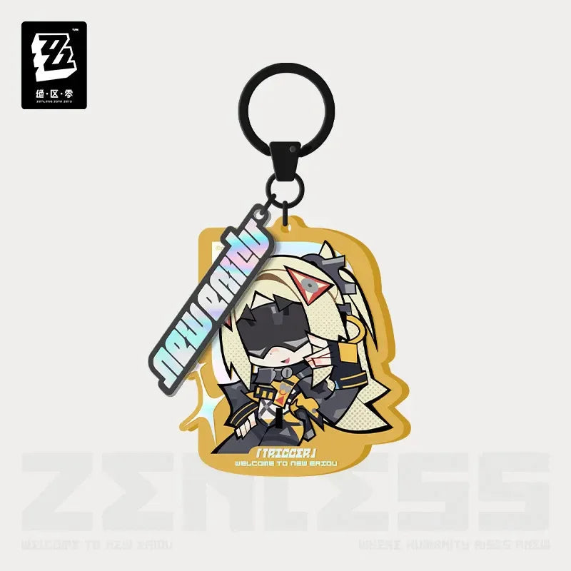 Zenless Zone Zero New Eridu Series Obol Squad Chibi Acrylic Keychain
