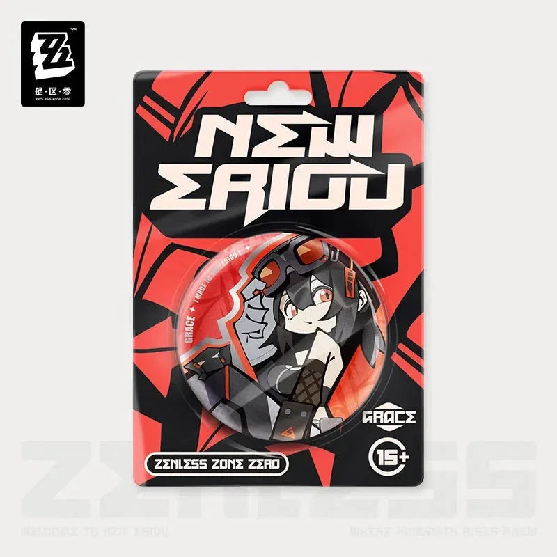 Zenless Zone Zero New Eridu Series Belobog Heavy Industries Chibi Tinplate Badge