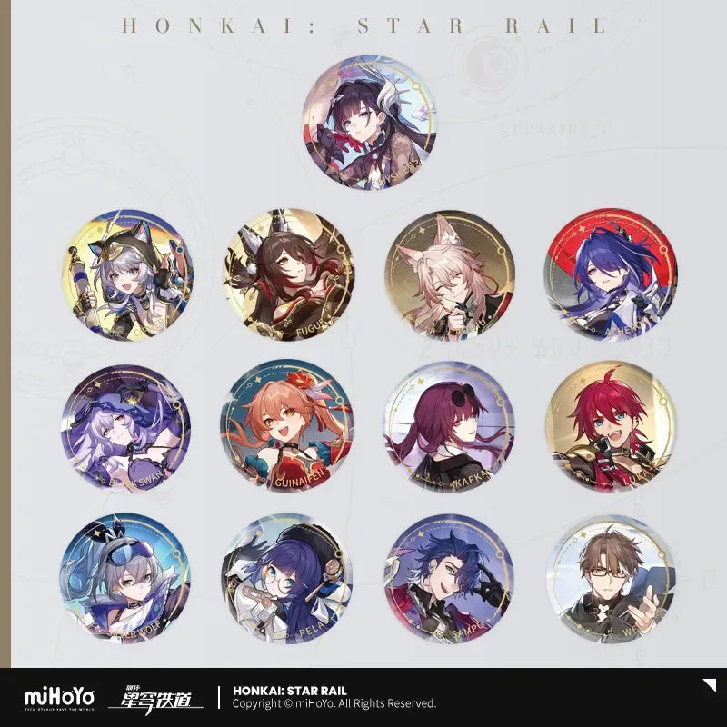 Honkai: Star Rail The Nihility Character Warp Artwork Tinplate Badge