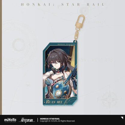 Honkai: Star Rail Invitation From The Stellar Series Glitter Quicksand Acrylic Keychain
