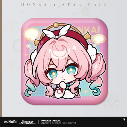 Honkai: Star Rail Pom-Pom Exhibition Series Square Tinplate Badge