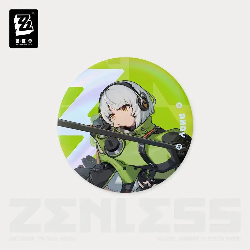 Zenless Zone Zero Time Signal Research Series Tinplate Badge