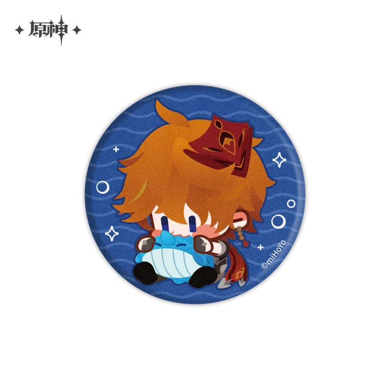 Genshin Impact Chibi Character Plush Badge