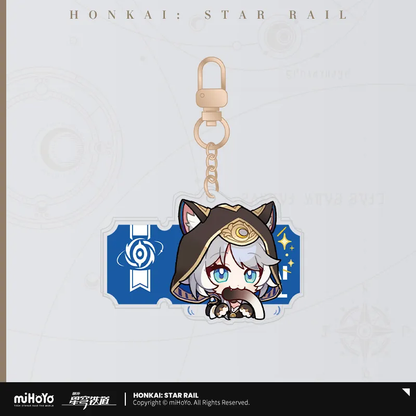 Pom-Pom Exhibition Series Acrylic Keychain