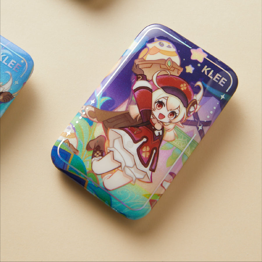 x Wanda Film "Magic Screen Journey: A Date with Light and Shadow" Square Pin Badge