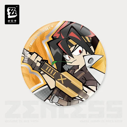 Zenless Zone Zero New Eridu Series Belobog Heavy Industries Chibi Tinplate Badge