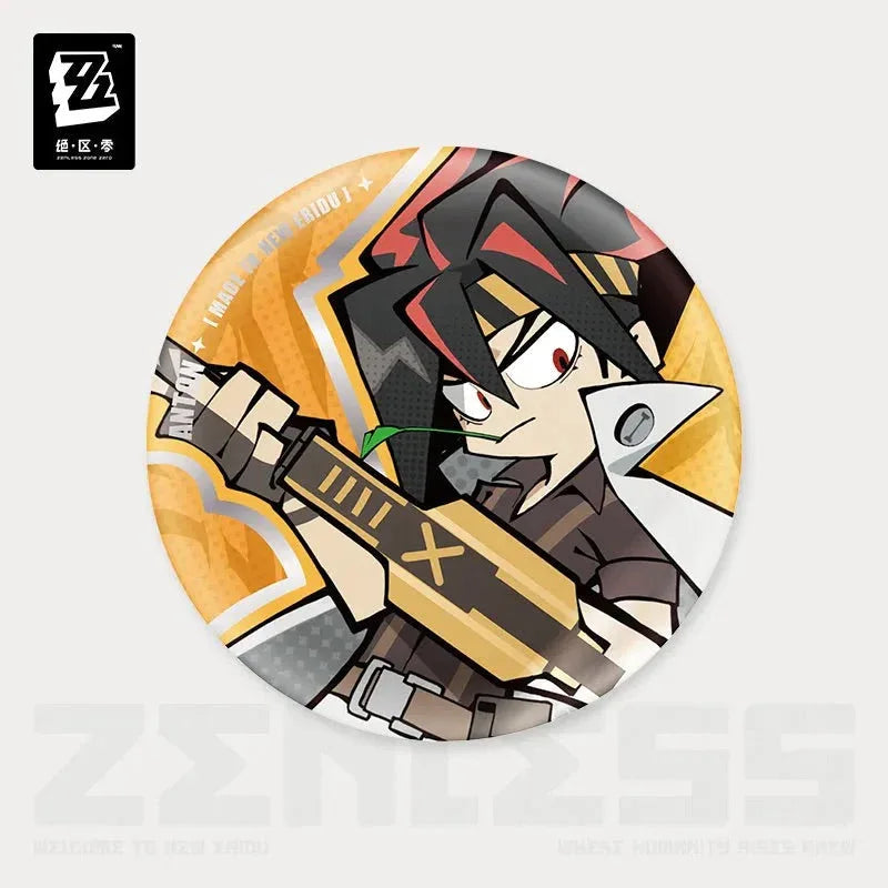 Zenless Zone Zero New Eridu Series Belobog Heavy Industries Chibi Tinplate Badge