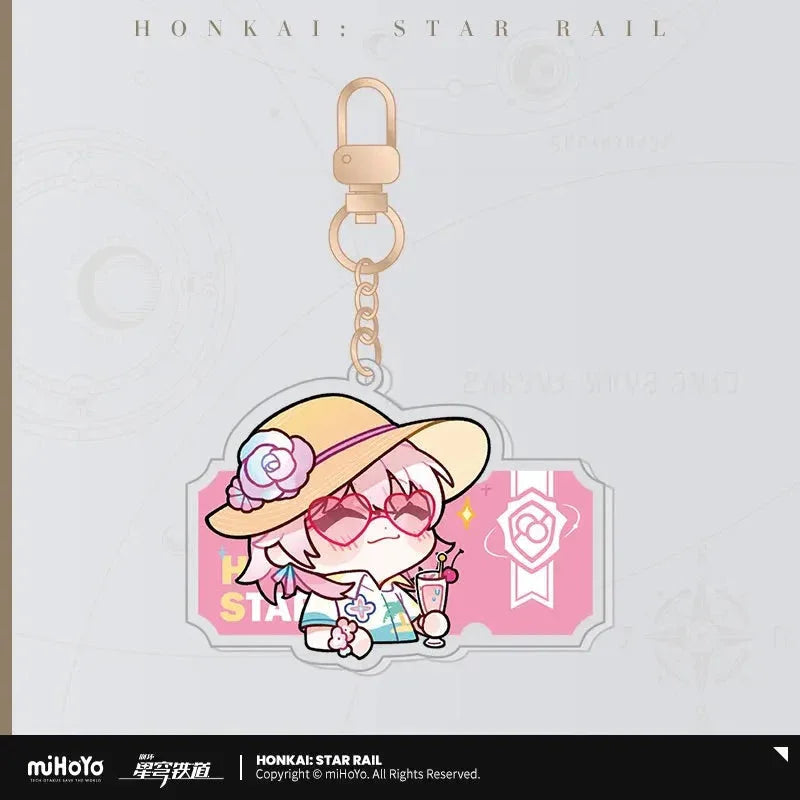 Honkai: Star Rail Pom-Pom Exhibition Series Acrylic Keychain