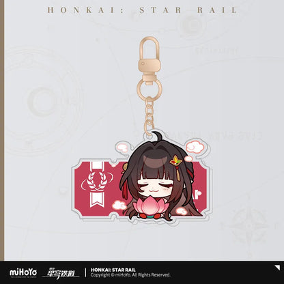 Pom-Pom Exhibition Series Acrylic Keychain