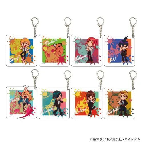 Chainsaw Man 02 / Blind (Mini Character Illustration) Acrylic Keychain Mystery Box (8 Types)
