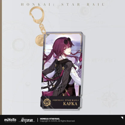 Honkai: Star Rail The Nihility Character Warp Artwork Acrylic Keychain
