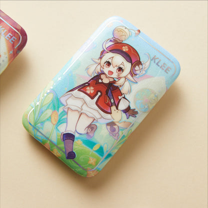 x Wanda Film "Magic Screen Journey: A Date with Light and Shadow" Square Pin Badge