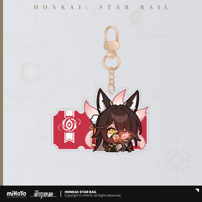 Pom-Pom Exhibition Series Acrylic Keychain