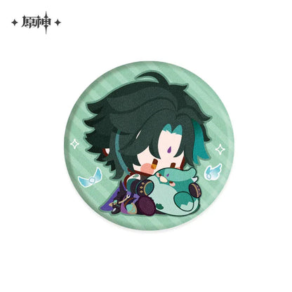 Genshin Impact Chibi Character Plush Badge