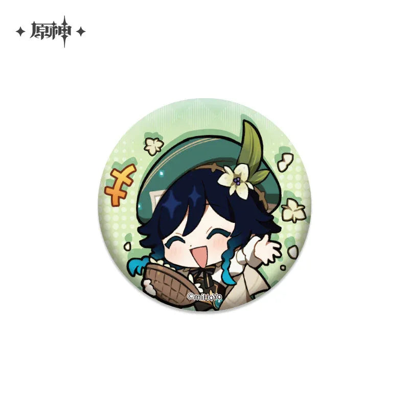 Genshin Impact Chibi Emojis Series Badge Vol.1
