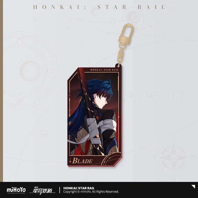Honkai: Star Rail Invitation From The Stellar Series Glitter Quicksand Acrylic Keychain