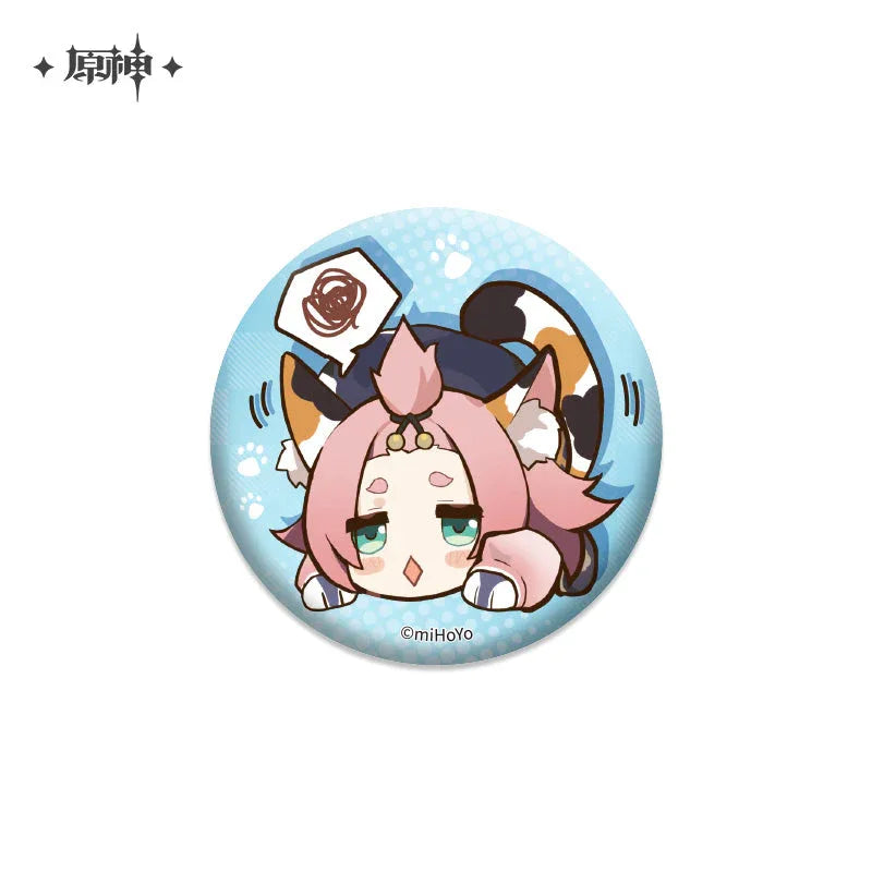 Genshin Impact Chibi Emojis Series Badge Vol.1