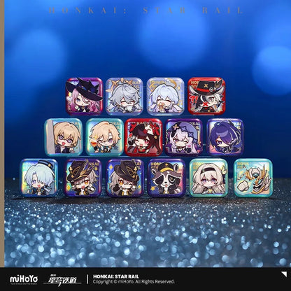 Honkai: Star Rail Pom-Pom Exhibition Series Square Tinplate Badge