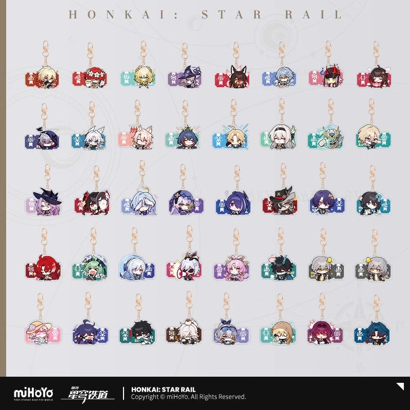 Pom-Pom Exhibition Series Acrylic Keychain