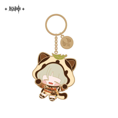 Genshin Impact Chibi Character Metal Pendant