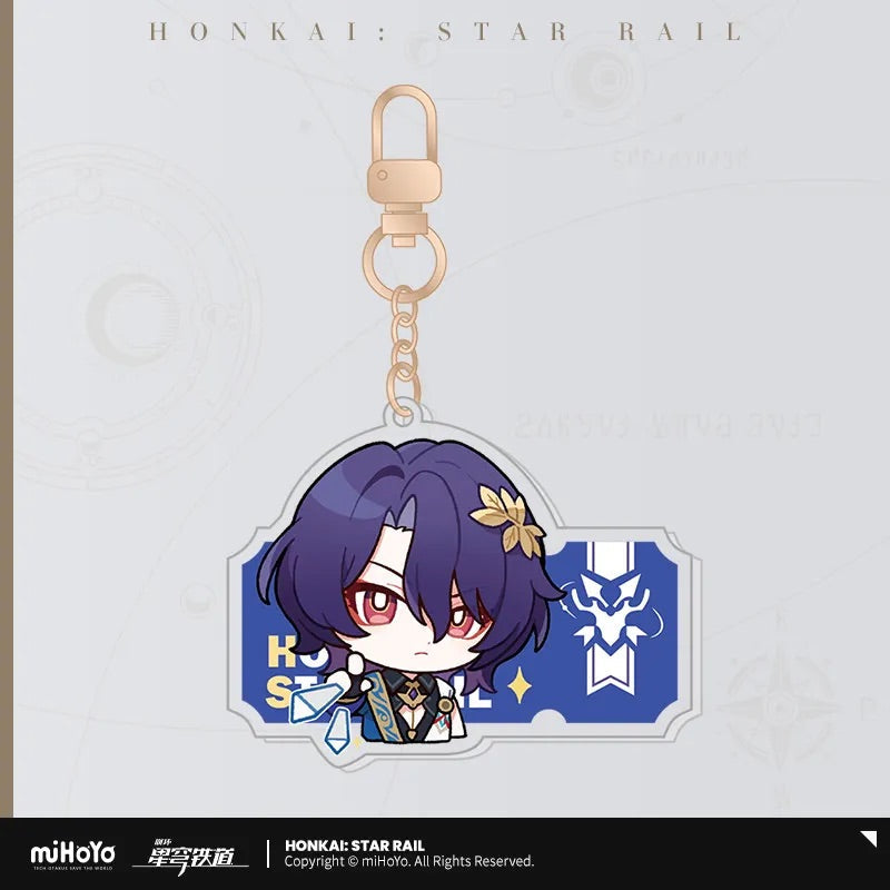 Pom-Pom Exhibition Series Acrylic Keychain