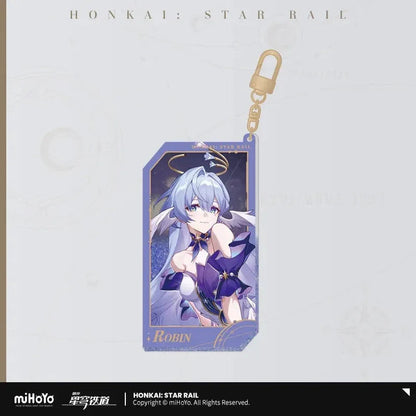 Honkai: Star Rail Invitation From The Stellar Series Glitter Quicksand Acrylic Keychain