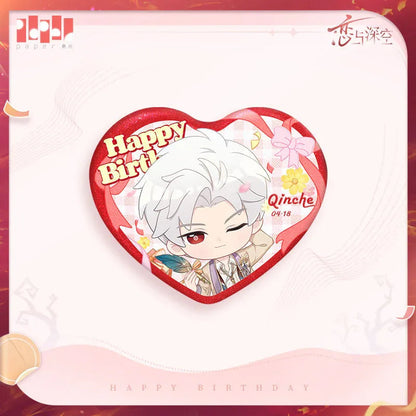 Love and Deepspace Sylus 2025 Happy Birthday Where Hearts Live Series Chibi Tinplate Badge