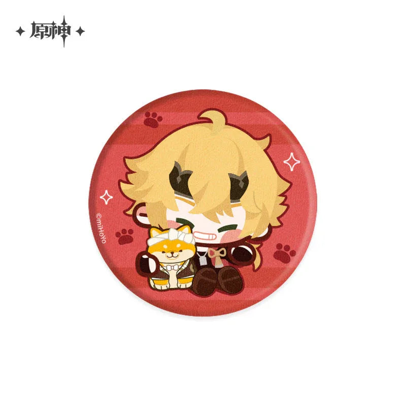 Genshin Impact Chibi Character Plush Badge