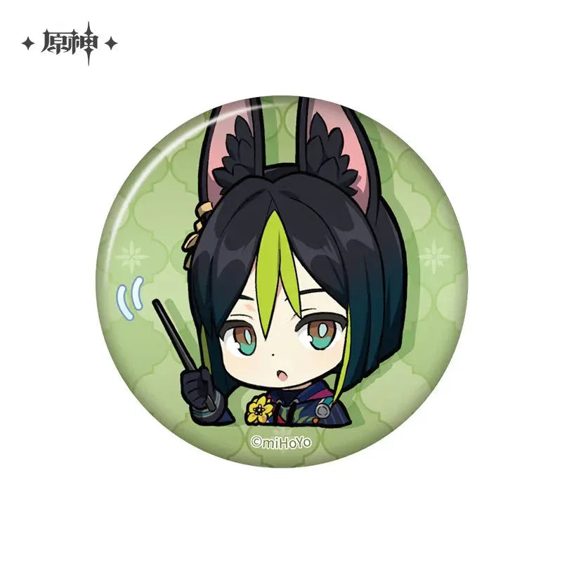 Genshin Impact Chibi Emojis Series Badge Sumeru