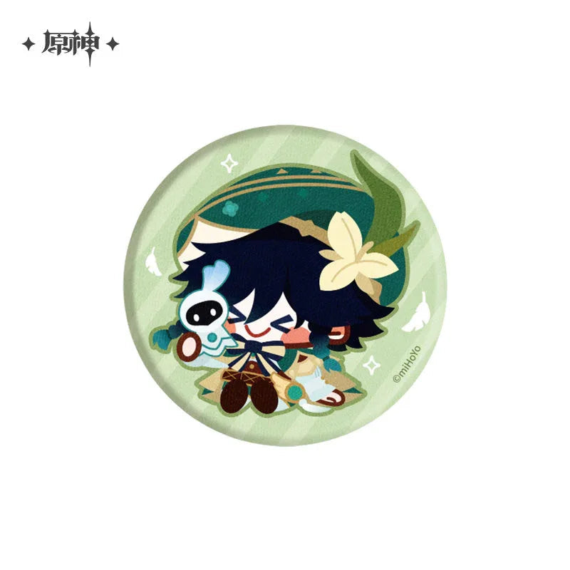 Genshin Impact Chibi Character Plush Badge