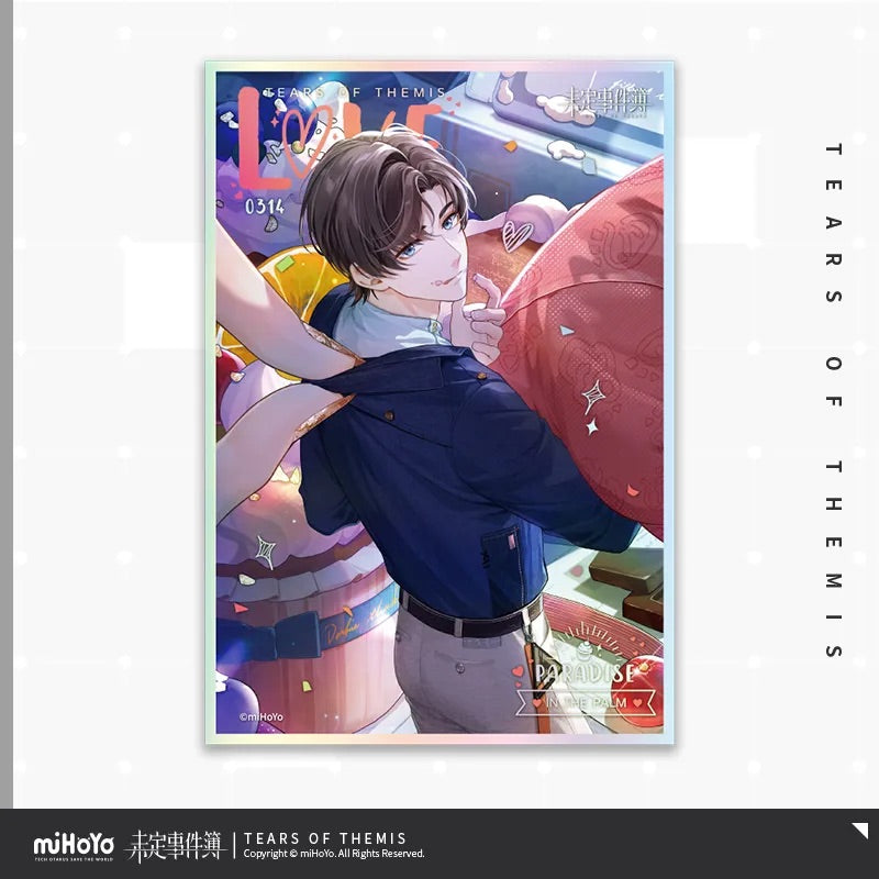 Paradise In The Palm Series PET Shikishi Cardboard