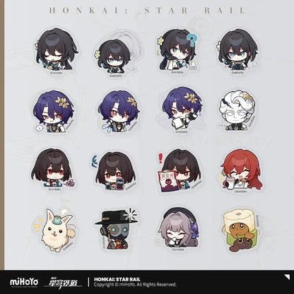 Honkai: Star Rail Pom-Pom Exhibition Series Chibi Sticker Box