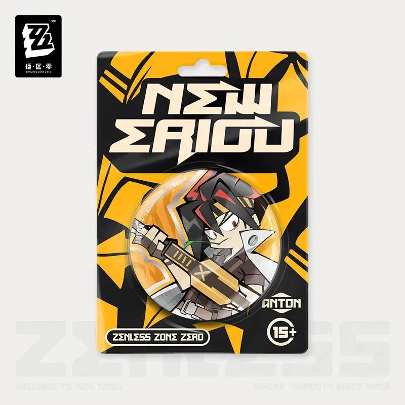 Zenless Zone Zero New Eridu Series Belobog Heavy Industries Chibi Tinplate Badge
