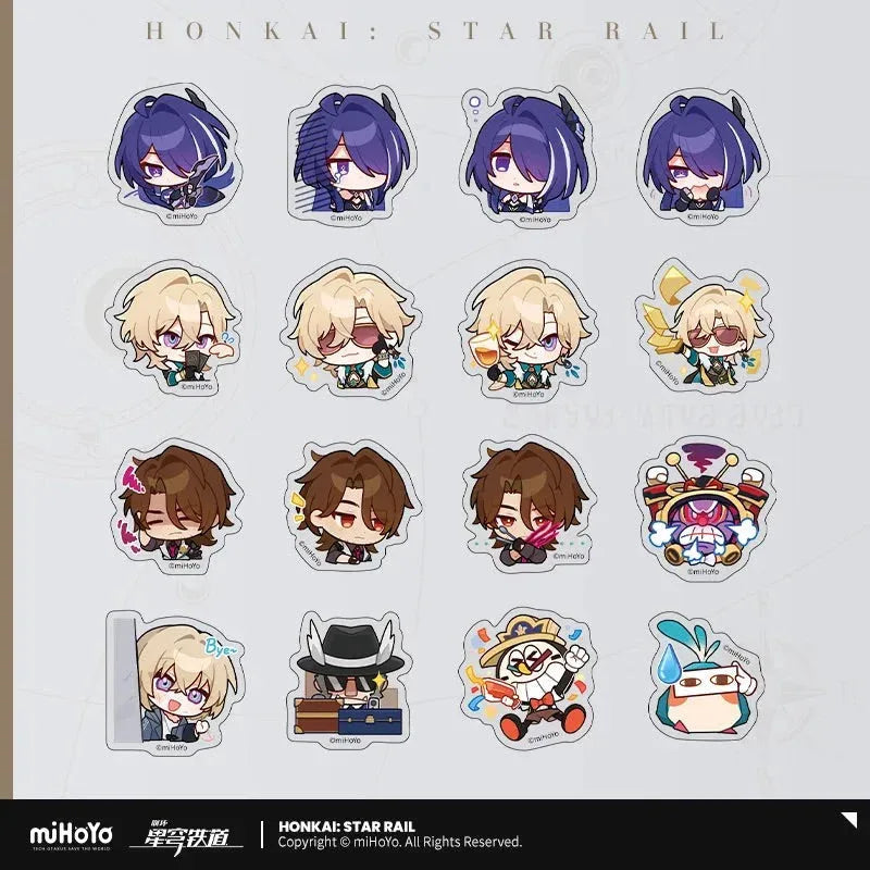 Honkai: Star Rail Pom-Pom Exhibition Series Chibi Sticker Box