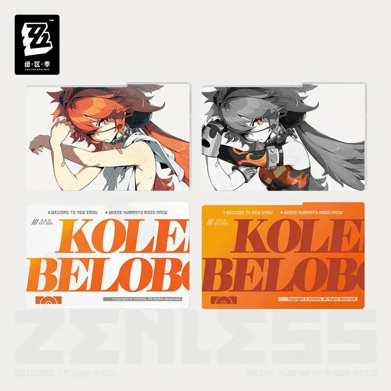 Zenless Zone Zero Mindscape Cinema Series Framed Acrylic Insert Set Belobog Heavy Industries