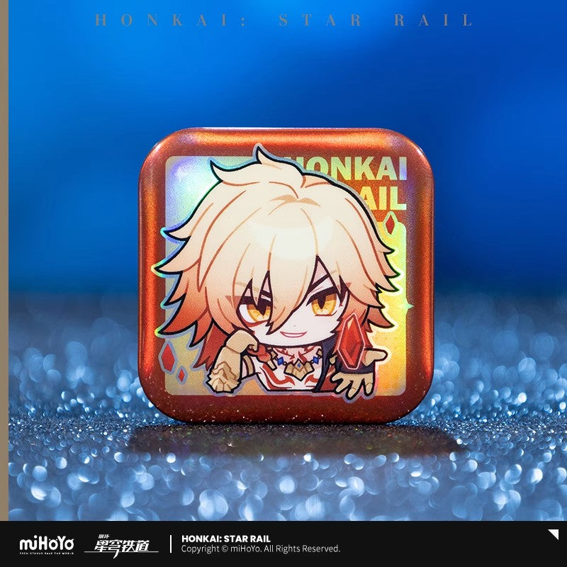 Honkai: Star Rail Pom-Pom Exhibition Series Square Tinplate Badge