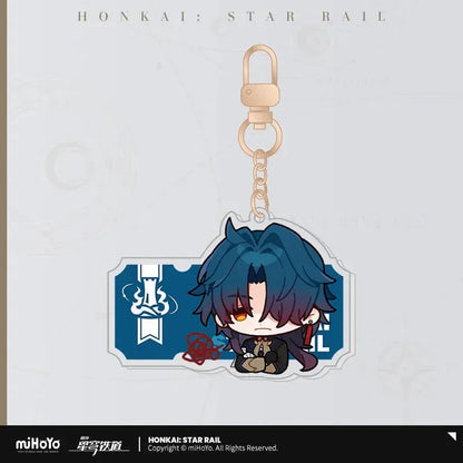 Honkai: Star Rail Pom-Pom Exhibition Series Acrylic Keychain
