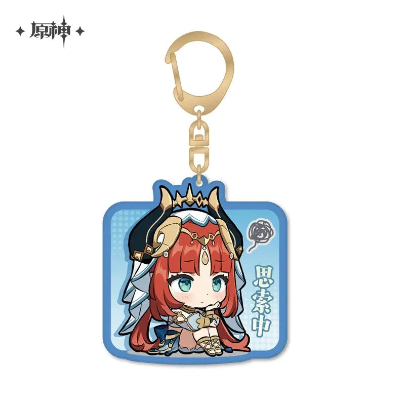 Genshin Impact Chibi Emojis Series Acrylic Keychain Sumeru