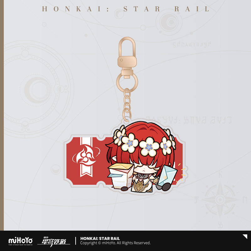 Pom-Pom Exhibition Series Acrylic Keychain