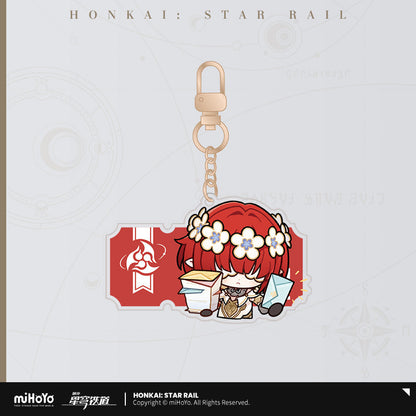Pom-Pom Exhibition Series Acrylic Keychain