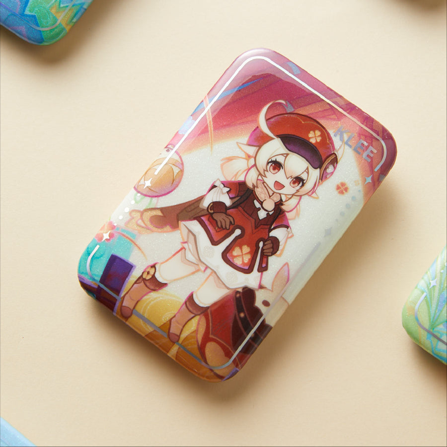 x Wanda Film "Magic Screen Journey: A Date with Light and Shadow" Square Pin Badge