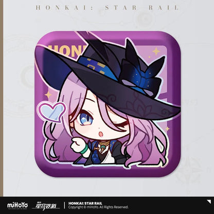 Honkai: Star Rail Pom-Pom Exhibition Series Square Tinplate Badge