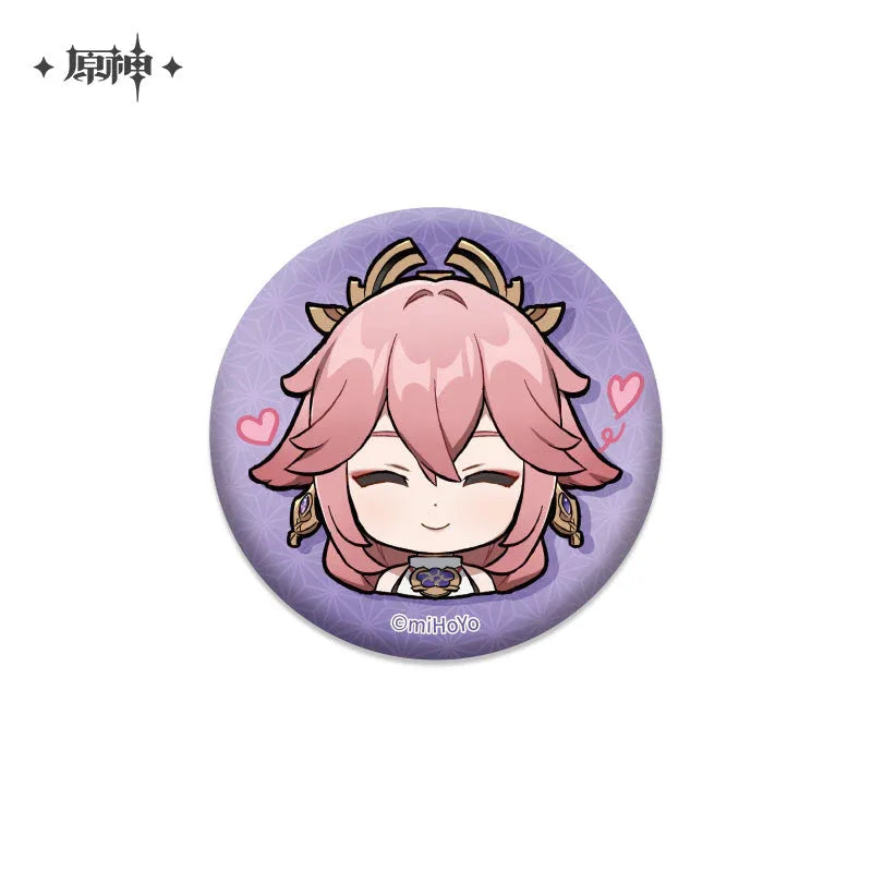 Genshin Impact Chibi Emojis Series Badge Vol.2