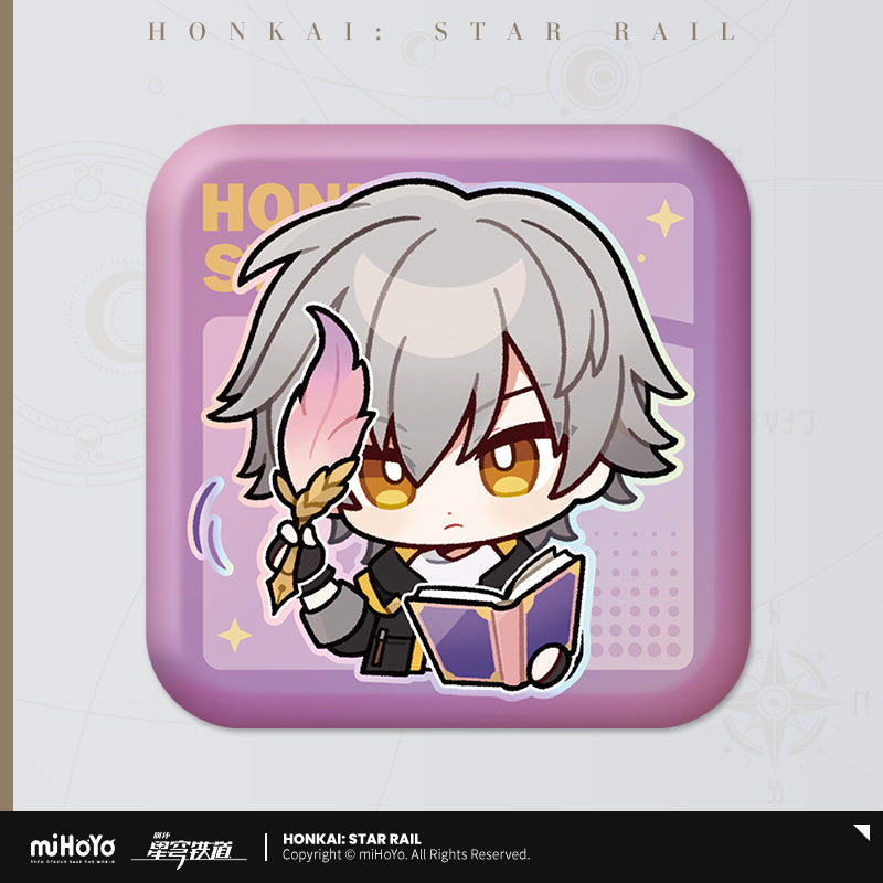 Honkai: Star Rail Pom-Pom Exhibition Series Square Tinplate Badge