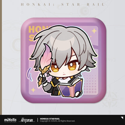 Honkai: Star Rail Pom-Pom Exhibition Series Square Tinplate Badge