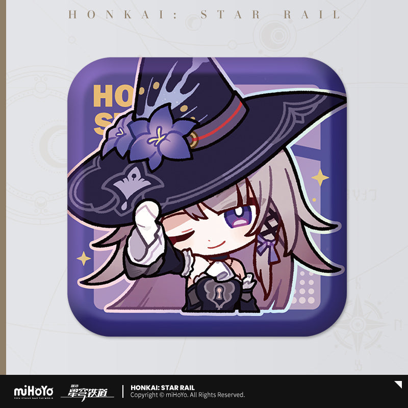 Honkai: Star Rail Pom-Pom Exhibition Series Square Tinplate Badge