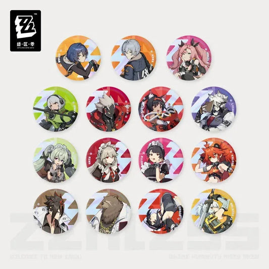 Zenless Zone Zero Time Signal Research Series Tinplate Badge