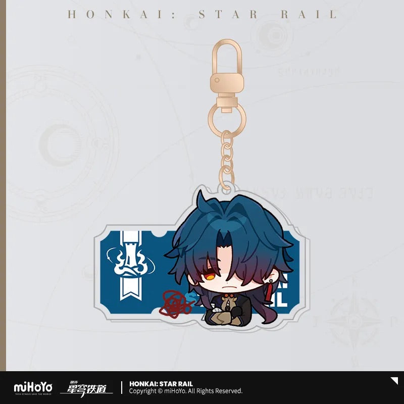 Pom-Pom Exhibition Series Acrylic Keychain